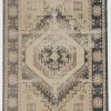 Rugs * | Quick Delivery Great Zero Stiles Ivory & Navy 2 3 Linon Home Decor Ruggz1023