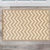 Rugs * | Exclusive Design Silhouette Chevron Beige & Ivory 2 3 Linon Home Decor Rug-Sh0223