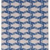 Rugs * | Exclusive Design Washable Seabourne Ivory/Blue 2 3 Linon Home Decor Rugwr3423