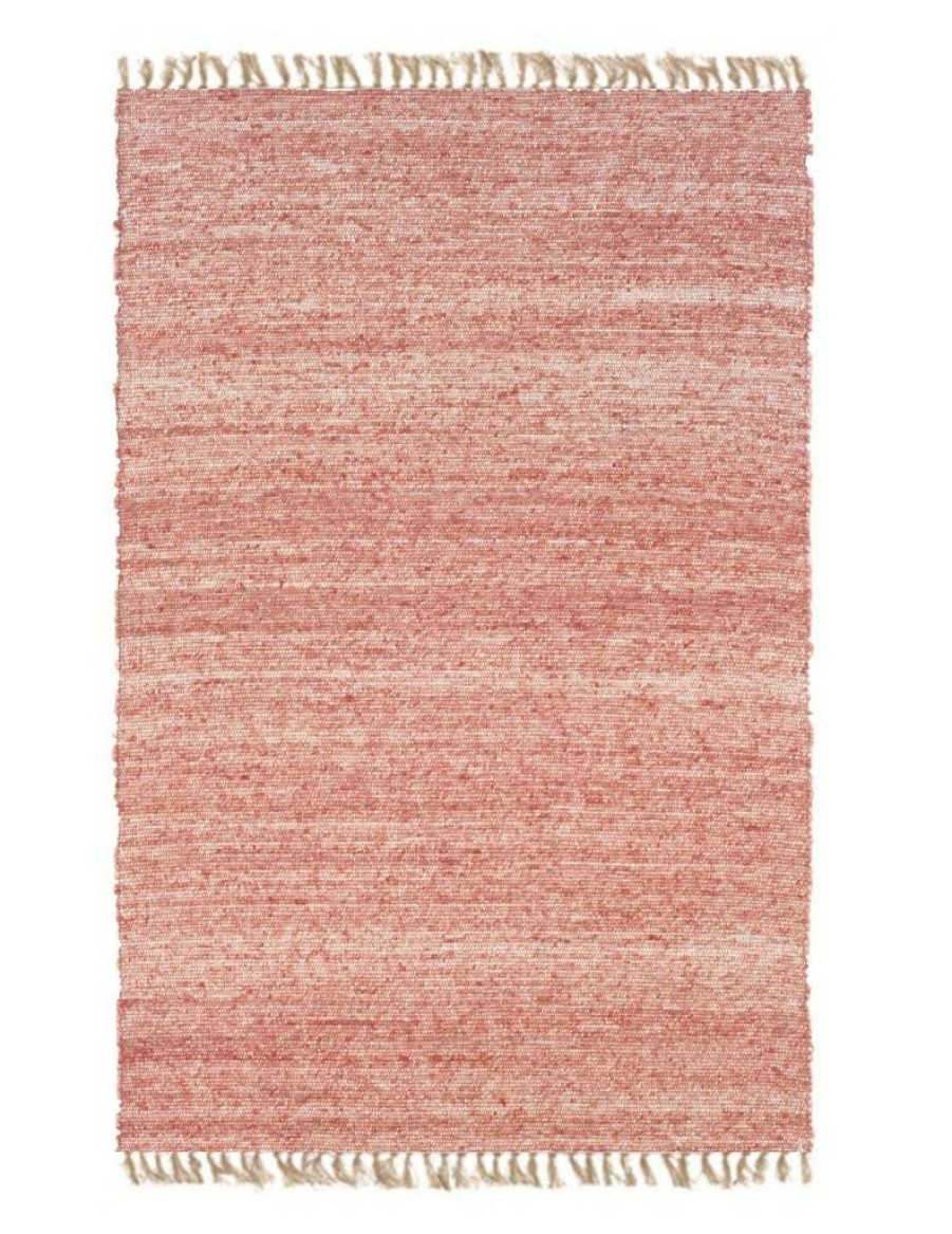 Rugs * | High Quality Verginia Berber Red & Natural 7.10 10.4 Linon Home Decor Rug-Ve21481