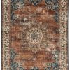 Rugs * | Online Store Washable Foster Russet/Ivory 2 3 Linon Home Decor Rugwr1123