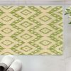 Rugs * | Online Store Trio Samu Green & Ivory 1.10 2.10 Linon Home Decor Rug-Taf0123