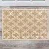 Rugs * | Online Sales Silhouette Quatrefoil Beige & Ivory 2 3 Linon Home Decor Rug-Sh1023