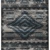 Rugs * | Classical Vintage Aztek Grey & Charcoal 2 3 Linon Home Decor Rugvt0223