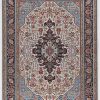 Rugs * | Online Store Emerald Landis Ivory & Blue 6.7 9.7 Linon Home Decor Rugem2671