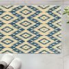 Rugs * | Crazy Deals Trio Samu Blue & Ivory 1.10 2.10 Linon Home Decor Rug-Taf0223