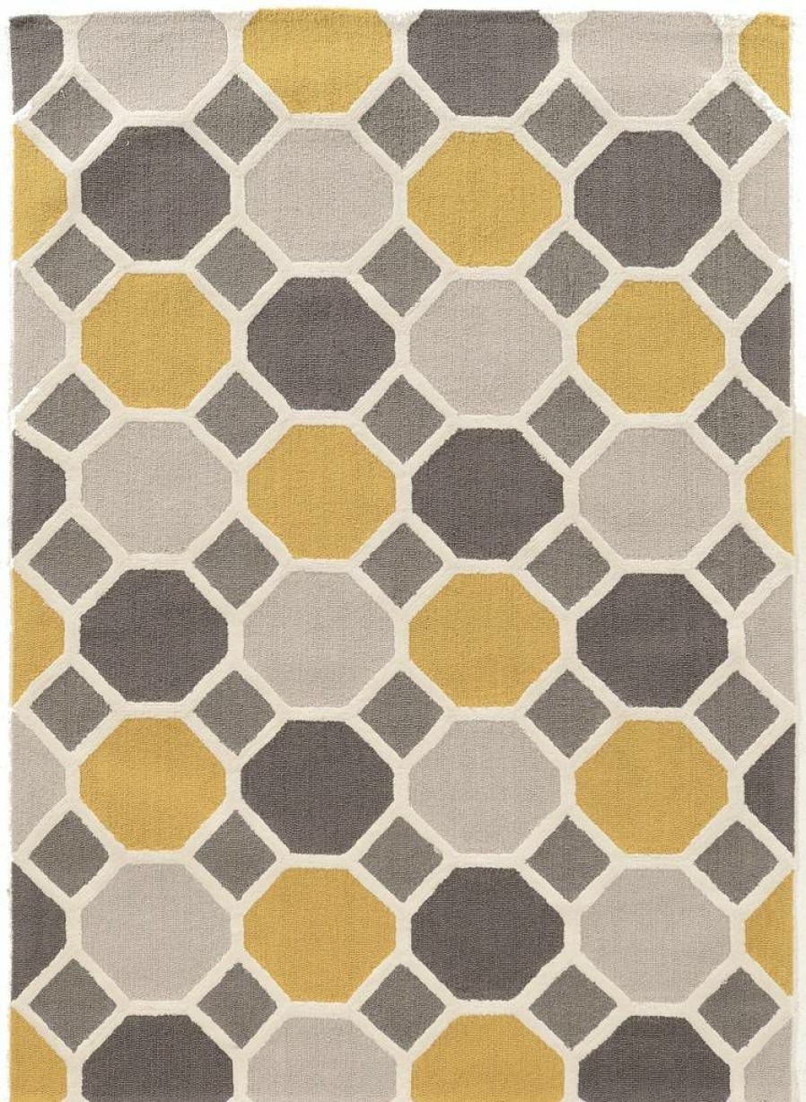 Rugs * | Cheap Trio Ceramic Grey & Gold 1.10 2.10 Linon Home Decor Rugta70323