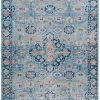 Rugs * | Special Emerald Canton Blue & Ivory 3.3 5 Linon Home Decor Rugem1835