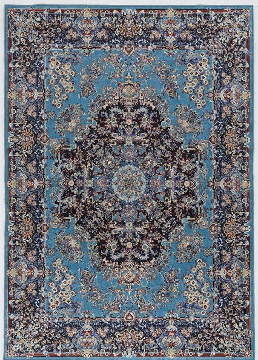 Rugs * | Cheap Emerald Martin Blue & Navy 3.3 5 Linon Home Decor Rugem2535