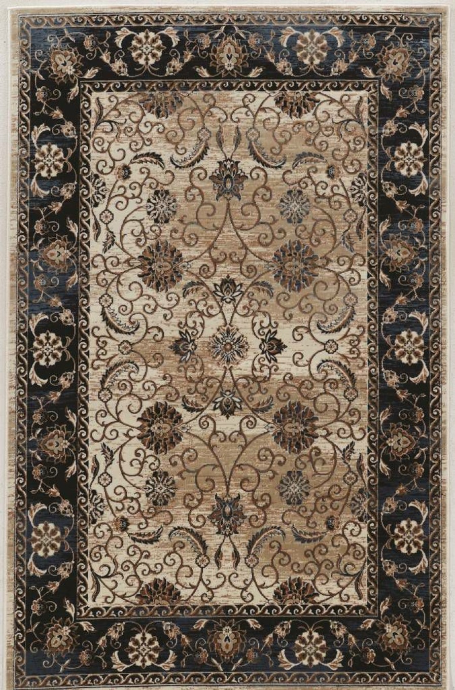 Rugs * | Quick Delivery Vintage Isfahan Ivory & Blue 2 3 Linon Home Decor Rugvt4423