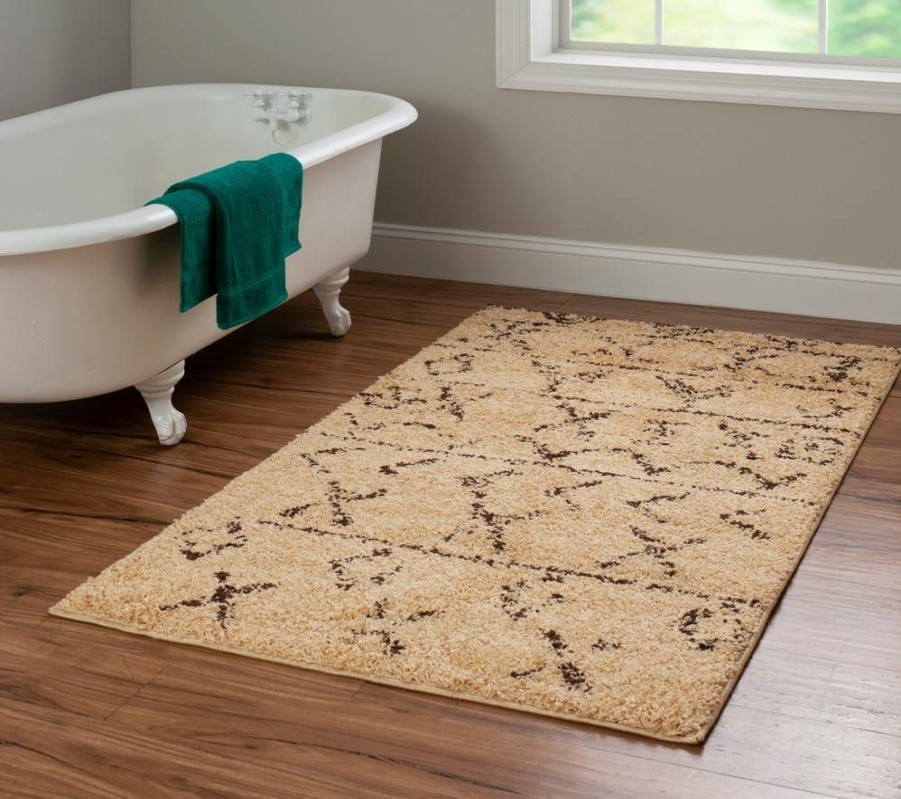 Rugs * | Cheap Moroccan Atlas Camel & Brown 3 5 Linon Home Decor Rugmc0935