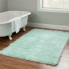 Rugs * | Quick Delivery Faux Sheepskin Blue 3 5 Linon Home Decor Rug-Bluesheep3660