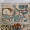 Rugs * | Attractive Milan Dayna Brown & Turquoise 1.10 2.10 Linon Home Decor Rug-Mn1623