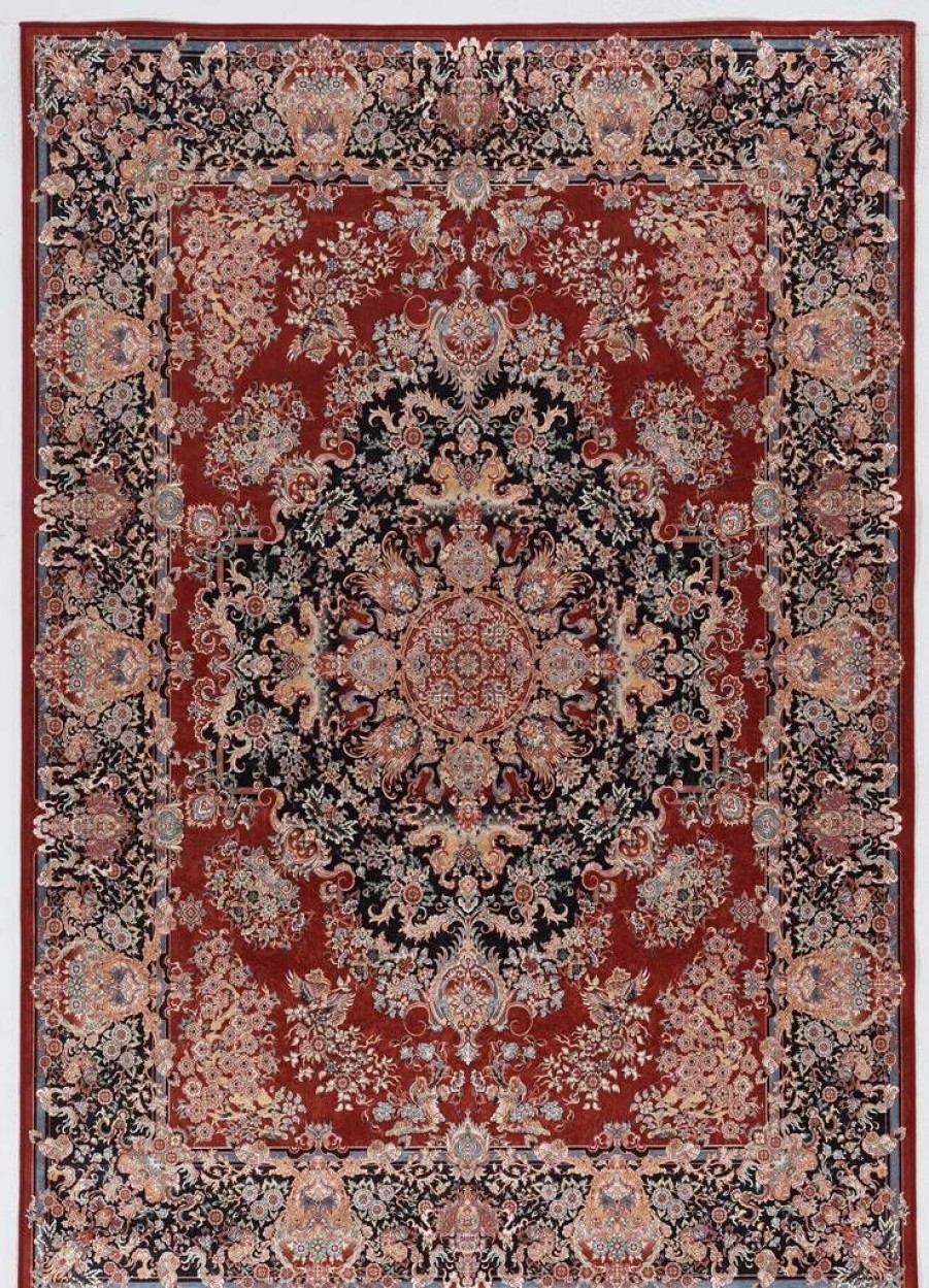 Rugs * | Online Store Emerald Martin Red & Navy 6.7 9.7 Linon Home Decor Rugem2371