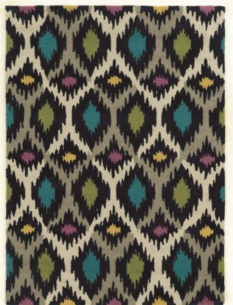 Rugs * | Attractive Trio Paxton Grey & Ivory 1.10 2.10 Linon Home Decor Rug-Taf0323