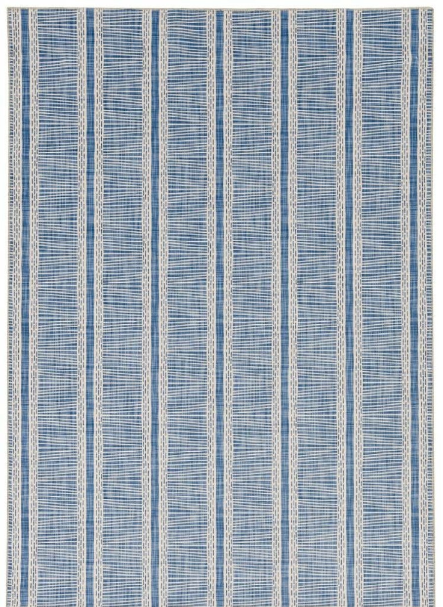 Rugs * | Top Sellers Washable Wallen Ivory/Blue 2 3 Linon Home Decor Rugwr3323