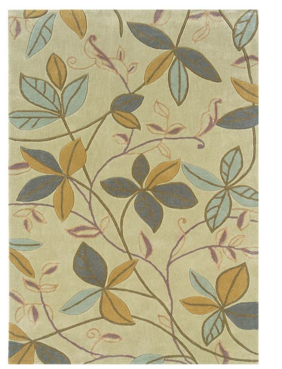 Rugs * | Fashion Trio Floating Beige & Blue 1.10 2.10 Linon Home Decor Rug-Tad0323