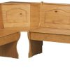 Kitchen & Dining * | Best Sellers Chelsea Dining Corner Bench In Natural Linon 90366N2-01-Kd-U