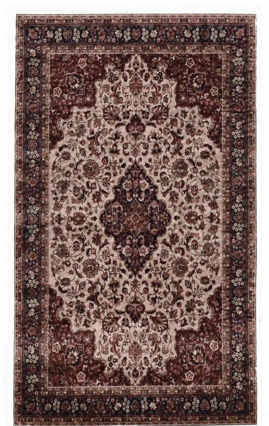 Rugs * | Top Sellers Emerald Barton Cream & Rust 2.2 3.2 Linon Home Decor Rugem0123