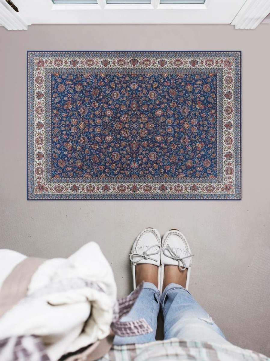 Rugs * | Online Store Emerald Ritchie Blue & Ivory 2.2 3.2 Linon Home Decor Rugem2823