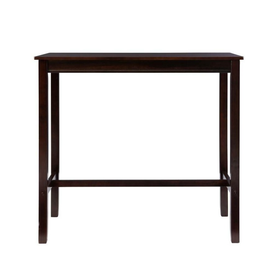 Bar * | Online Sales Claridge 42 Inch Bar Height Pub Table, Walnut Linon Bpt101Wal01U