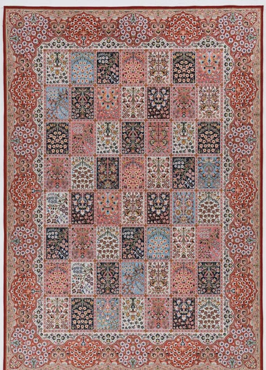 Rugs * | Best Sellers Emerald Morris Red & Ivory 6.7 9.7 Linon Home Decor Rugem3371