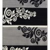 Rugs * | Classical Capri Noir Black & Grey 6.5 9.3 Linon Home Decor Rugbc9571