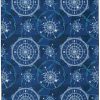 Rugs * | Crazy Deals Washable Simon Blue/Ivory 2 3 Linon Home Decor Rugwr2023