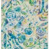 Rugs * | High Quality Washable Ellis Ivory/Blue 3 5 Linon Home Decor Rugwr0135