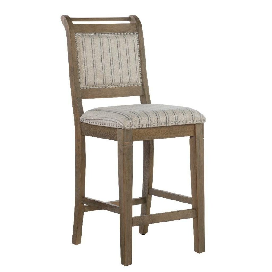 Bar * | Classical Emmy Grey Counter Stool Linon Cs215Gry01U