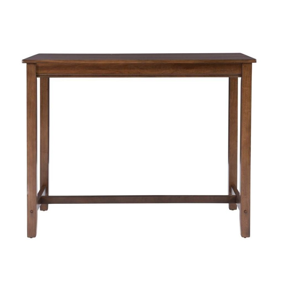 Bar * | Closeout Sale Claridge 36 Inch Counter Height Pub Table, Rustic Brown Linon Cpt100Rus01U