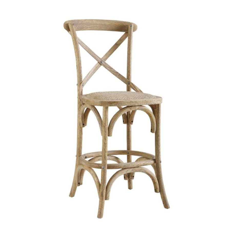 Bar * | Attractive Roxy Gray Wash Counter Stool Linon Cs031Gry01Asu