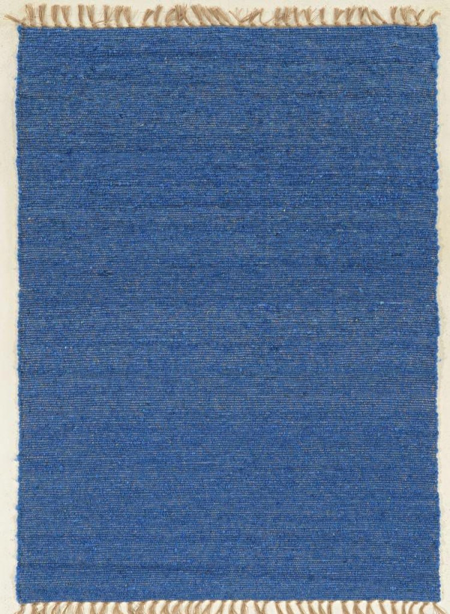 Rugs * | Special Style Verginia Berber Blue 1.10 2.10 Linon Home Decor Rug-Ve21623