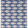 Rugs * | Fashion Washable Seabourne Ivory/Blue 3 5 Linon Home Decor Rugwr3435