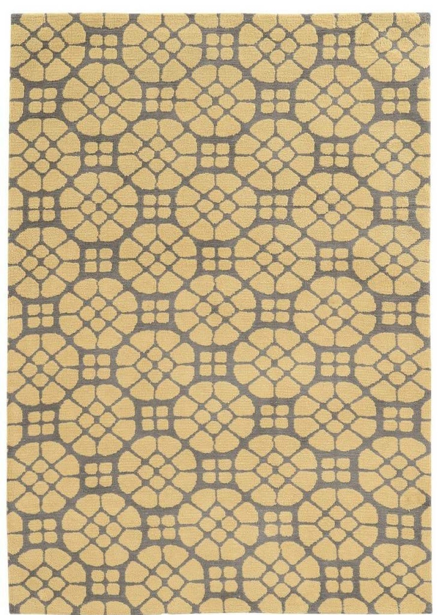 Rugs * | Special Style Geo Lynette Grey & Butter 2 3 Linon Home Decor Rugge0923