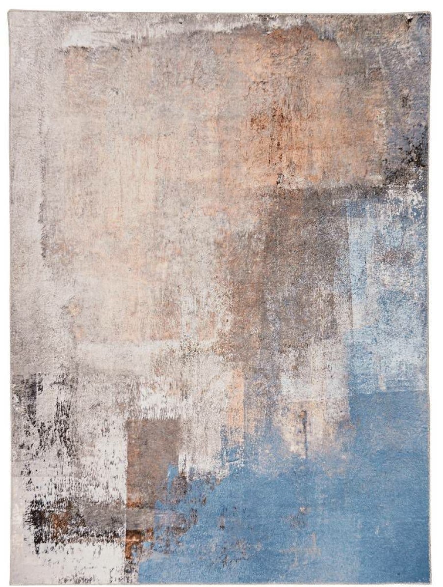 Rugs * | Attractive Washable Kyler Beige/Blue 2 3 Linon Home Decor Rugwr3923