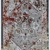 Rugs * | Online Sales Elixir Shayla Grey & Garnet 2 3 Linon Home Decor Ruger0323