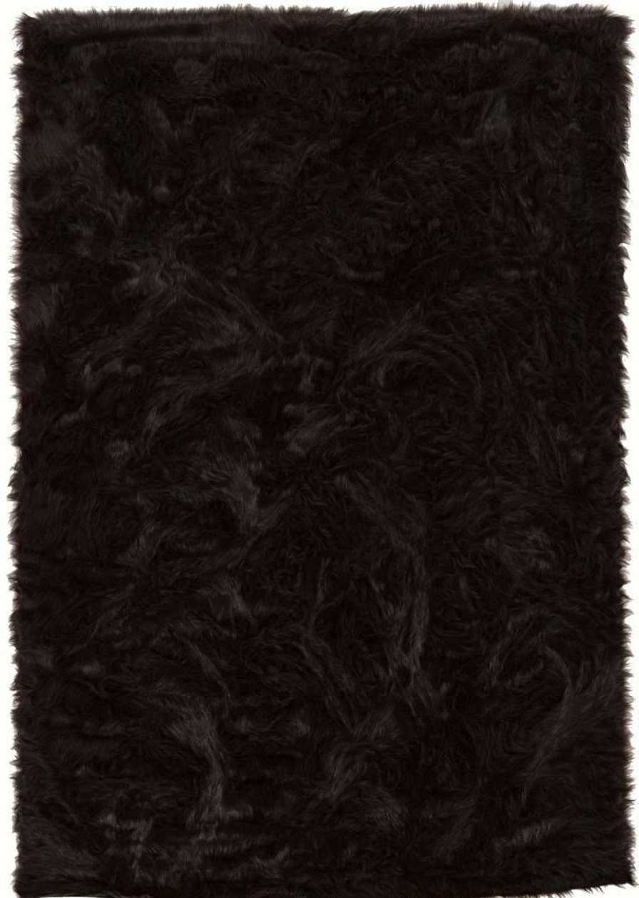 Rugs * | High Quality Faux Sheepskin Brown 20 30 Linon Home Decor Rug-Brwnsheep2234