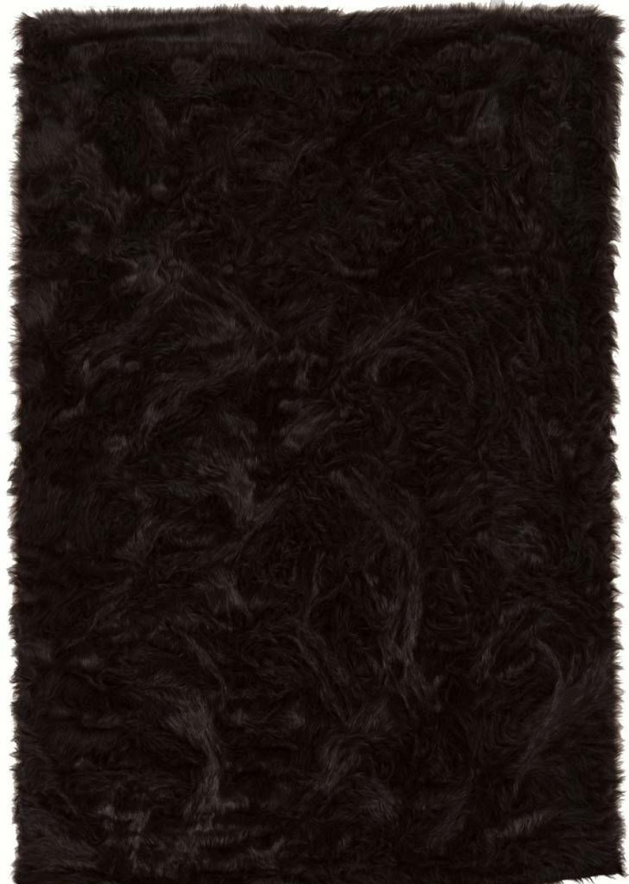 Rugs * | Top Sellers Faux Sheepskin Brown 3 5 Linon Home Decor Rug-Brwnsheep3660