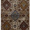 Rugs * | Online Sales Illusions Pendant Ivory & Gold 3 5 Linon Home Decor Rugil1335