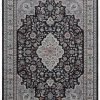 Rugs * | Fashion Emerald Barton Black & Cream 6.7 9.7 Linon Home Decor Rugem0571