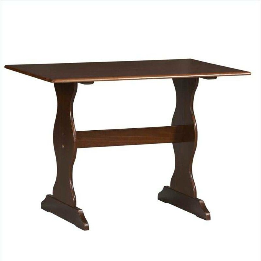 Kitchen & Dining * | Fashion Chelsea Walnut Table Only Linon 90368Wal-01-Kd-U