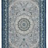 Rugs * | Attractive Emerald Paulson Cream & Blue 6.7 9.7 Linon Home Decor Rugem0371