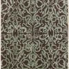 Rugs * | Cheap Aspire Wool Crystal Smoke & Aqua 2 3 Linon Home Decor Rugae2523