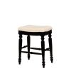 Bar * | Cheap Marino Black Backless Counter Stool Linon Cs205Ablk01U