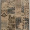 Rugs * | Exclusive Design Jewel Patchwork Beige & Blue 2 3 Linon Home Decor Rugbyj1123