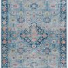 Rugs * | Quick Delivery Emerald Canton Blue & Ivory 6.7 9.7 Linon Home Decor Rugem1871