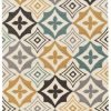 Rugs * | Top Sellers Trio Emblem Ivory & Grey 1.10 2.10 Linon Home Decor Rugta56123