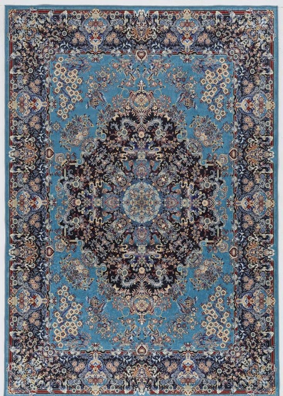 Rugs * | Cheap Emerald Martin Blue & Navy 2.2 3.2 Linon Home Decor Rugem2523