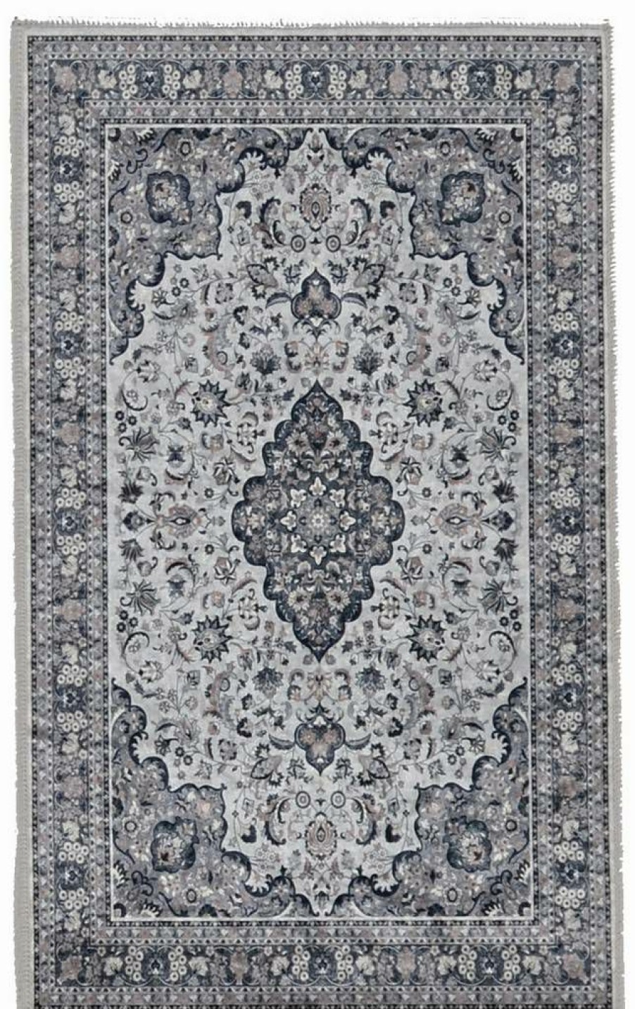 Rugs * | Crazy Deals Emerald Barton Cream & Grey 2.2 3.2 Linon Home Decor Rugem0423